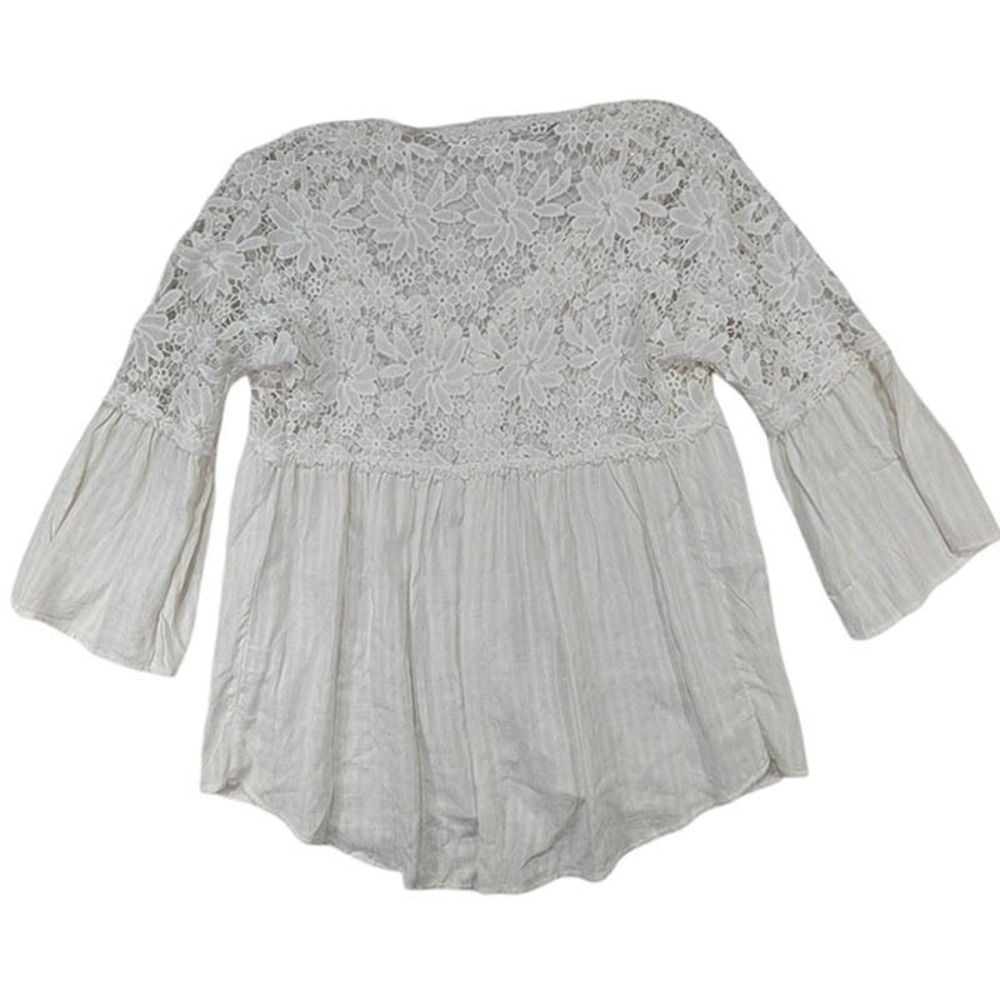 Tunic Cover Up‎ Top Womens S White Lace Fairycore Whimsigoth Cottagecore Boho - Picture 2 of 10